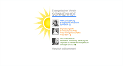Desktop Screenshot of ev-sonnenhof.de